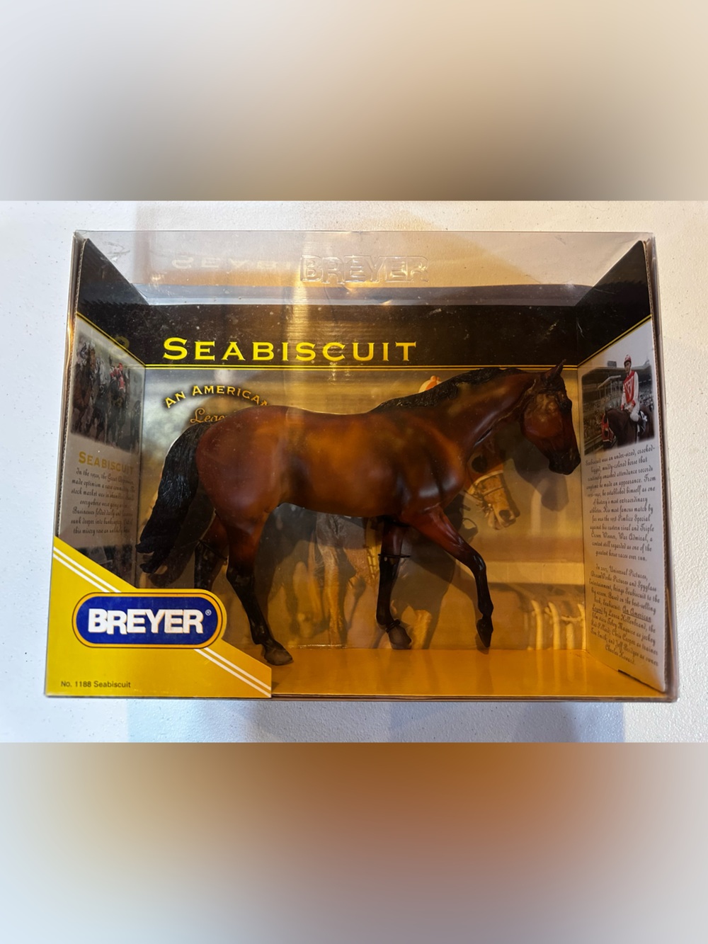 Breyer Brown and Black Seabiscuit Horse Figurine